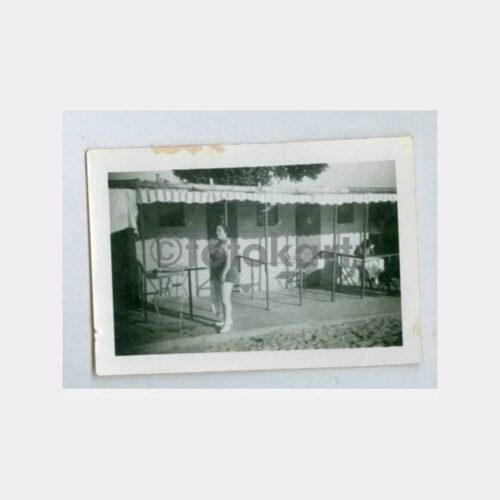 1940 Florya Plaj ve Kadın Görünüş Fotoğraf