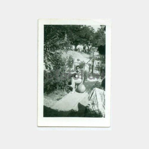 1956 Florya Plaj Hatırası Kadın Fotoğraf