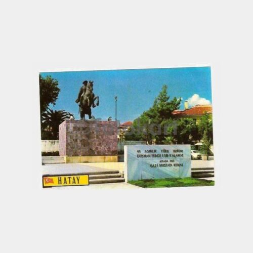 1980 Hatay Atatürk Heykeli Kartpostal