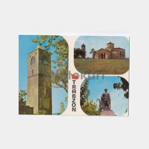 1975 Kayseri Trabzon 3 Değişik Görünüş Kartpostal