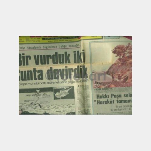 1974 Kıbrıs Konulu Hürriyet Gazetesi