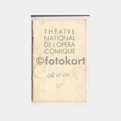 1937 Paris Carmen Operası Kitapçığı - Görsel 3