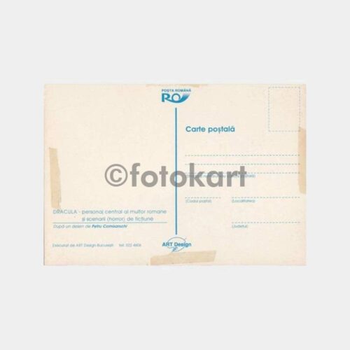 2003 Romanya Drakula Sembollü Kartpostal - Görsel 2