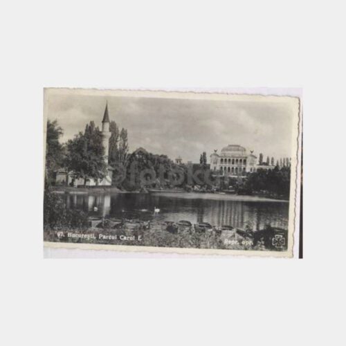 1940 Romanya Bükreş Carol Parkı Kartpostal