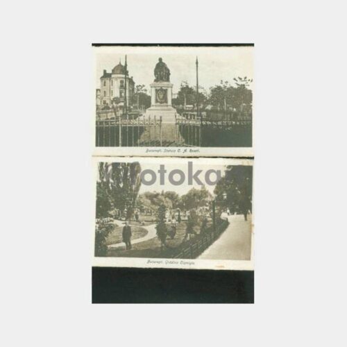 1920 Romanya Bükreş Konulu 6 Adet Kartpostal - Görsel 2
