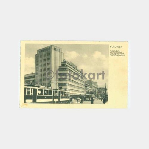 1950 Romanya Bükreş Palatul Asigurarea Kartpostal