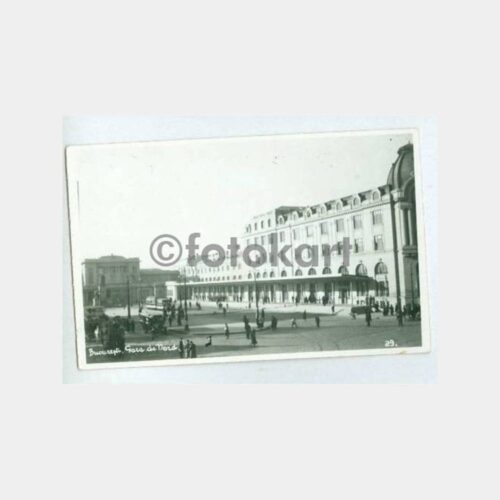 1950 Romanya Bükreş Tren Garı İstasyon Kartpostal