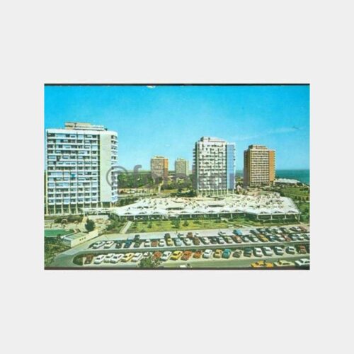 1980 Romanya Mamaia Plaj 3 Adet Kartpostal