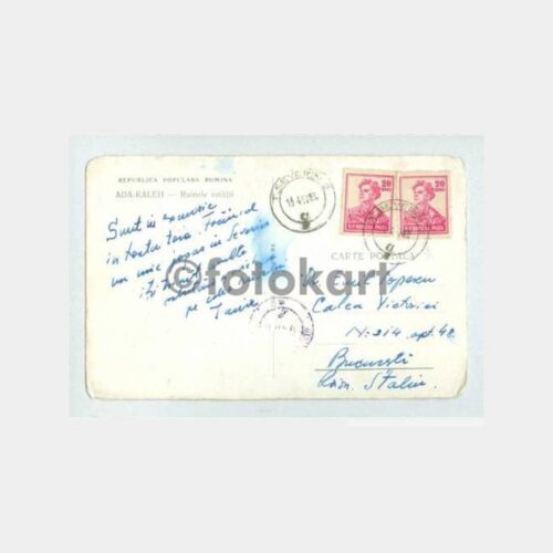 1957 Romanya Adakale Görünüş Kartpostal - Görsel 2