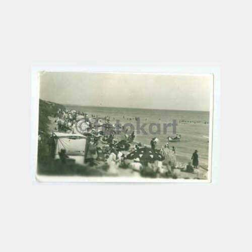 1937 Romanya Köstence Plaj Görünüş Kartpostal