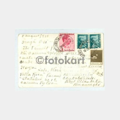 1938 Romanya Köstence Plaj Görünüş Kartpostal - Görsel 2