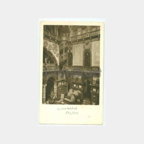 1930 Romanya Sinaia Peleş Şatosu Konulu Kartpostal