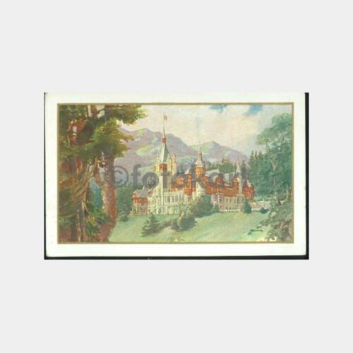 1920 Romanya Sinaia Peleş Şatosu Kartpostal
