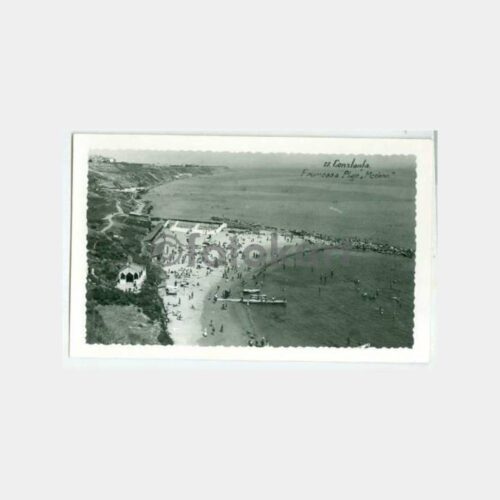 1930 Romanya Köstence Frumoasa Plajı Kartpostal