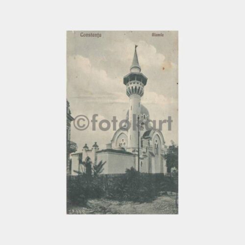 1920 Romanya Köstence Cami Konulu Kartpostal