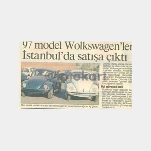 1997 Volkswagen Otomobil Haber Kupürü