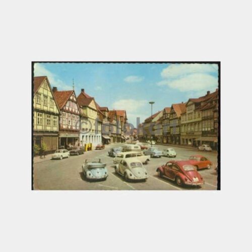 1967 Almanya Celle Volkswagen Konulu Kartpostal