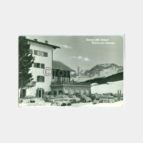 1962 İtalya Volkswagen Resimli Hotel Kartı