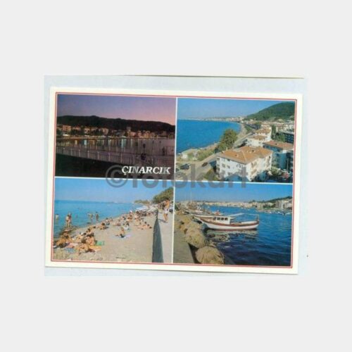 1990 Yalova Çınarcık Görünüş Kartpostal