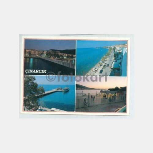1990 Yalova Çinarcık Görünüş Kartpostal
