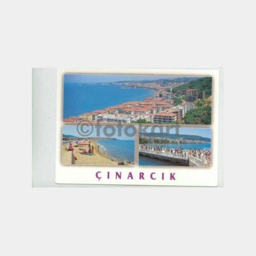 1990 Yalova Çınarcık Görünüş Kartpostal