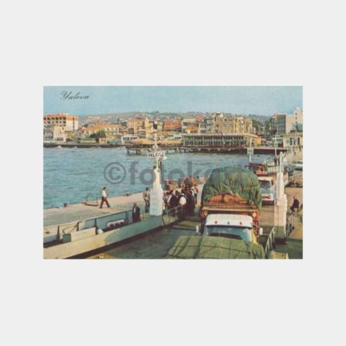 1975 Yalova İskelesi Araba Vapuru Konulu Kartpostal