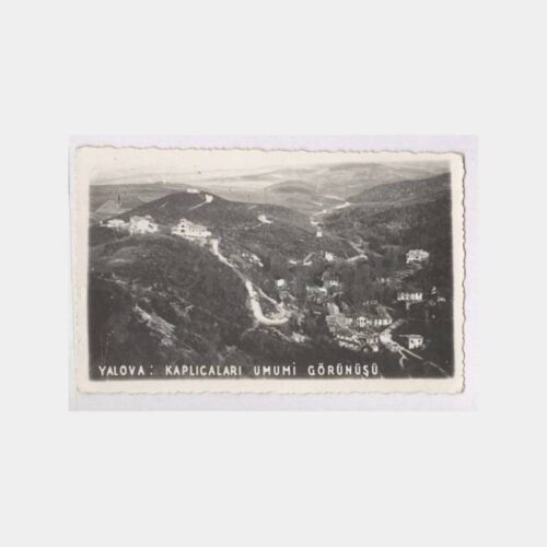 1930 Yalova Kaplıcaları Genel Görünüşü Kartpostal