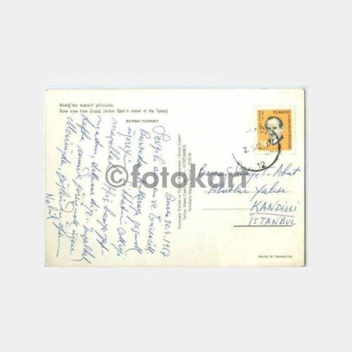 1967 Kandilli Abut Ailesi Uludağ Görünüş Kartı