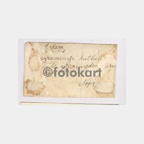1936 Ankara Yenişehir Görünüş Tebrik Fotokart - Görsel 2