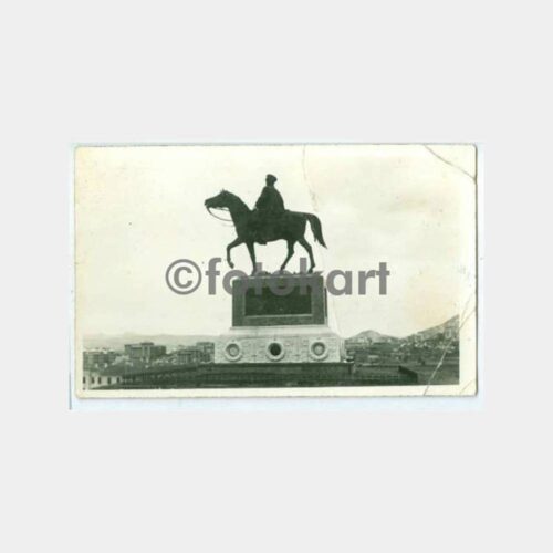 1940 Ankara Yenişehir Atatürk Heykeli Kartpostal