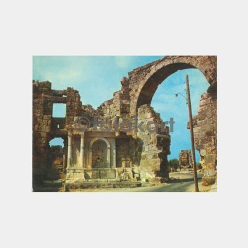 Antalya Side Zafer Çeşmesi Görünüş Kartpostal