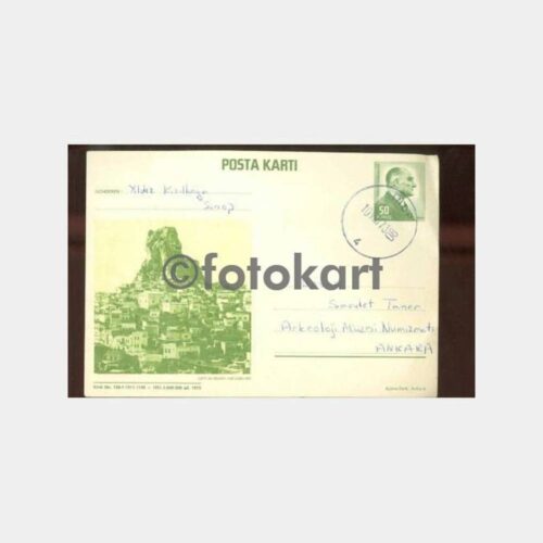 1973 Ortahisar Posta Kartı Sinop Damgalı Antiye