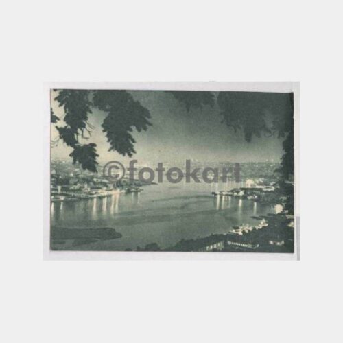 1959 Haliç Gece Görünüşü Yapı Kredi Banka Kartpostal