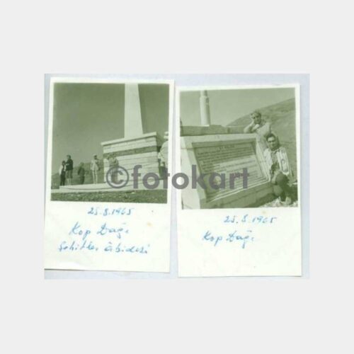 1965 Bayburt Kop Dağı 2 Adet Albüm Fotoğraf