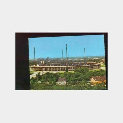 1972 Berlin Olimpiyat Stadyum Görünüş Kartpostal