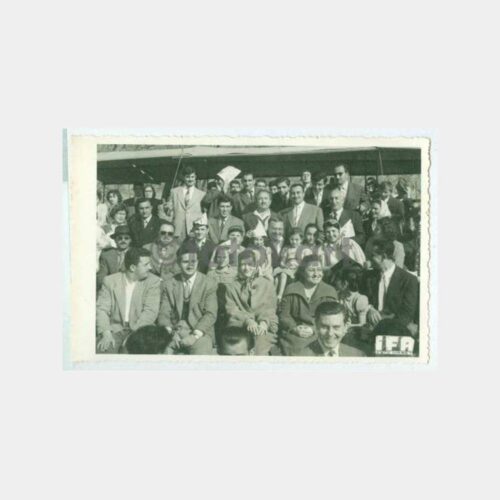 1956 Ayazağa Süvari Binicilik Seyirci Fotoğraf