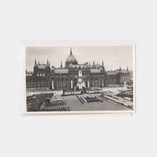 1938 Macaristan Budapeşte Szent Istvan Töreni Kartpostal