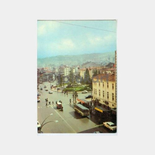 1975 Bursa Heykel Meydan Görünüş Kartpostal