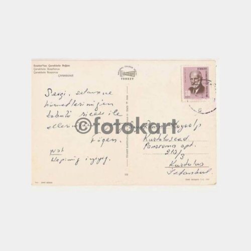 1967 Eceabat Çanakkale Kartpostal - Görsel 2