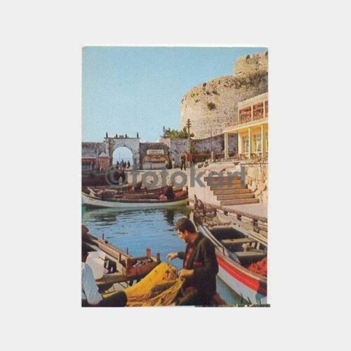 Çanakkale İskele Kayıklar Görünüş Kartpostal