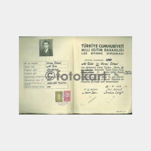 1954 Konya Lisesi Diploması