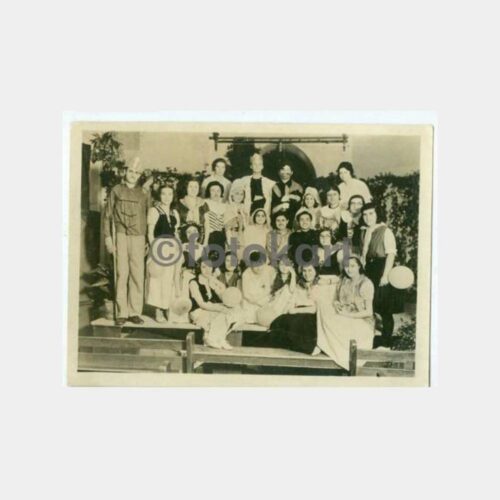 1930 Okul Diploma Tiyatro Oyunu Hatıra Fotoğraf