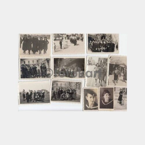 1940 Filibe Konulu Öğrenci 12 Adet Fotoğraf