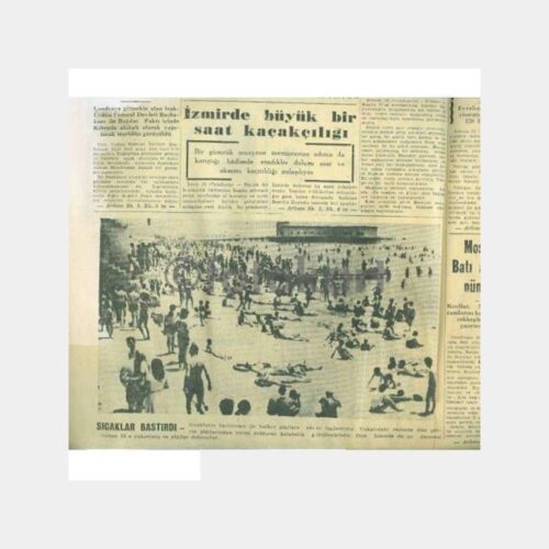 1958 Cumhuriyet Gazetesi Florya Plajı Konulu Nüsha - Görsel 2
