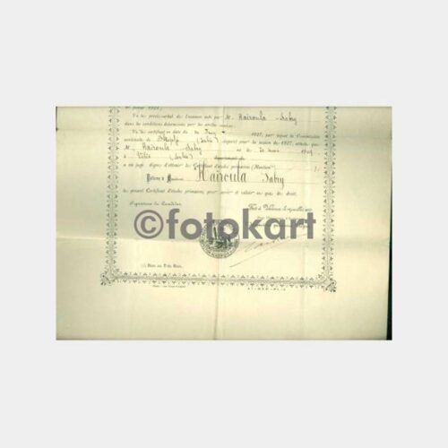 1927 Fransa Hayrullah Sabri Diploması - Görsel 2