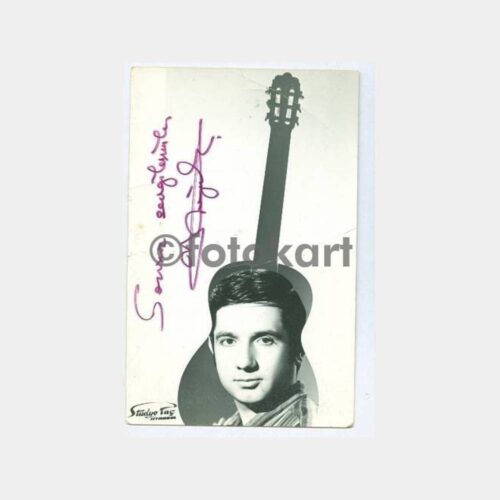 1970 Ünlü Gitarist Yurdaer Doğulu İmzalı Kartpostal