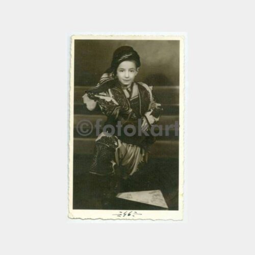 1940 Folklor Giysili Çocuk Stüdyo Fotoğraf