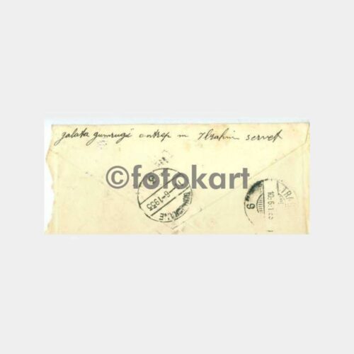 1933 Gümüşhane Torul Varış Galata Liman Damgalı - Görsel 3
