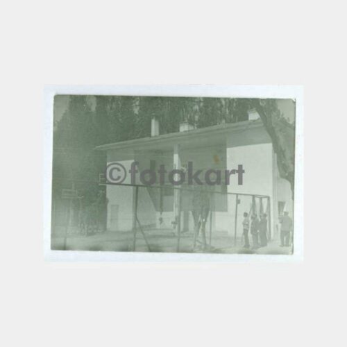 1940 İzmir Fuar Hayvanat Bahçesi Zürafa Fotoğraf