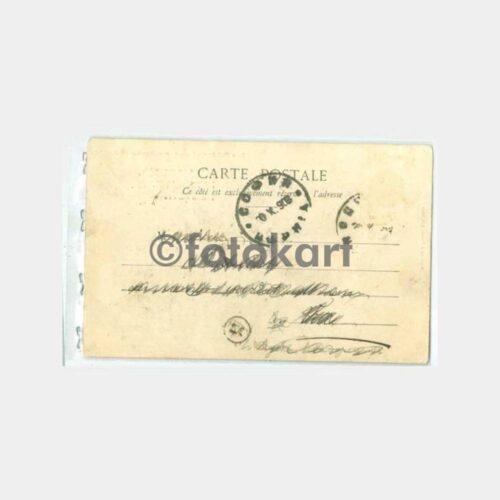 1908 Şarap Kültürü Konulu Damgalı Kart - Görsel 2